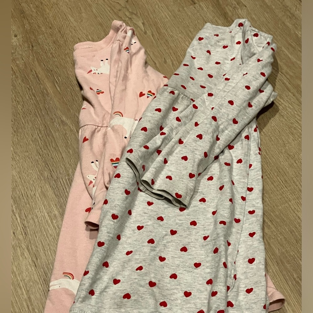 4T long-sleeve Dress Bundle